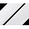 Klettverschluss haken + plüsch breite 10 cm - Weiß (1 Meter)