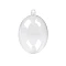 Acryl-eier 4,5x6 cm transparent zweiteilig - Transparent (2 Stücke)