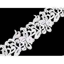 Bestickte spitze breite 70–75 mm - Schneeweiß (1 Meter)