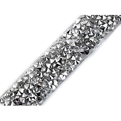 Strassband zum aufbügeln breite 15 mm - Silber (1 Meter)