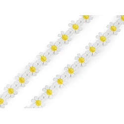 Ätzspitze blume breite 15 mm - Hell-créme (1 Meter)