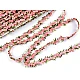 Bestickte borte mit 3d-blumen, breite 20 mm - Rosa (1 Meter)