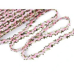 Bestickte borte mit 3d-blumen, breite 20 mm - Hellrosa (1 Meter)