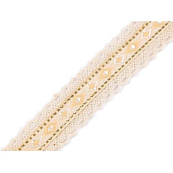 Baumwollspitze/einsatzspitze breite 30 mm - Naturfarbe hell (1 Meter)