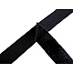 Klettband extrudierte haken und filzband breite 20 mm - Schwarz (5 Meter)