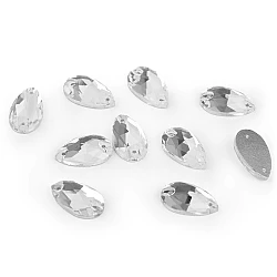 Geschliffene steinchen tropfen zum annähen - Crystal (12 Stücke)