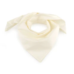 Baumwolltuch einfarbig, 70 x 70 cm - Hell-créme (1 Stück)