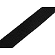 Klettverschluss mit haken und schlaufen auf derselben seite, breite 38 mm - Schwarz (1 Meter)