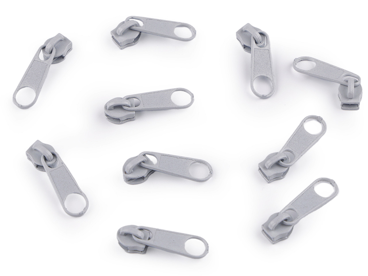 Schieber für spiralreißverschlüsse nr. 3 für pol-meterware - Nickel (10 Stücke)