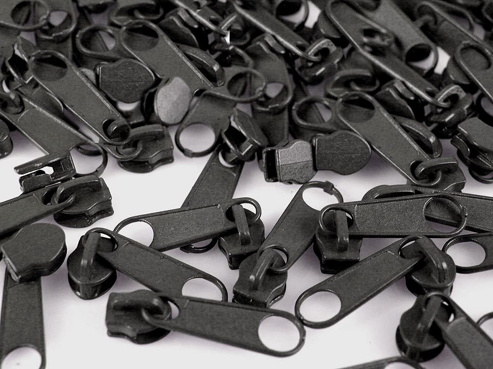 Schieber für spiralreißverschlüsse nr. 3 für pol-meterware - Nickel (10 Stücke)