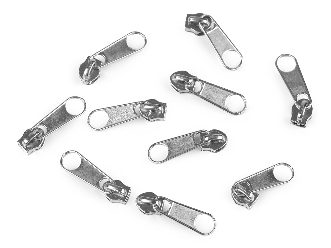 Schieber für spiralreißverschlüsse nr. 3 für pol-meterware - Nickel (10 Stücke)