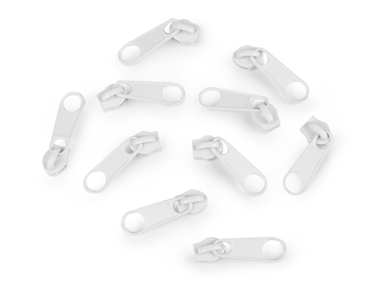 Schieber für spiralreißverschlüsse nr. 3 für pol-meterware - Nickel (10 Stücke)