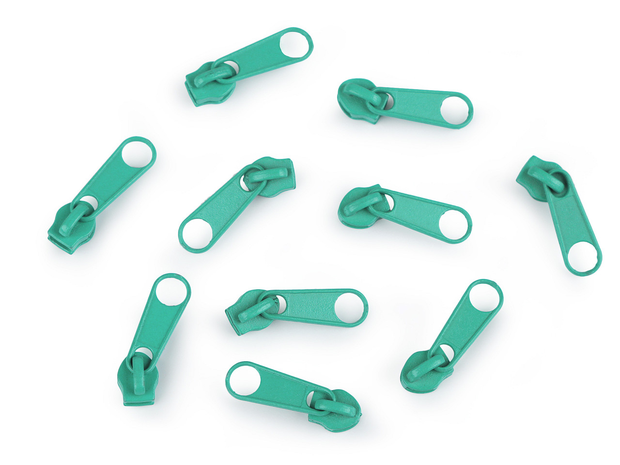 Schieber für spiralreißverschlüsse nr. 3 für pol-meterware - Nickel (10 Stücke)