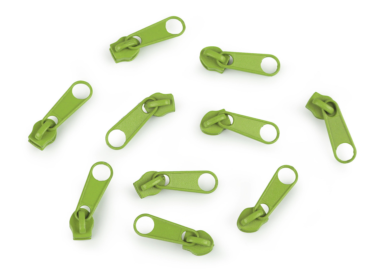 Schieber für spiralreißverschlüsse nr. 3 für pol-meterware - Nickel (10 Stücke)