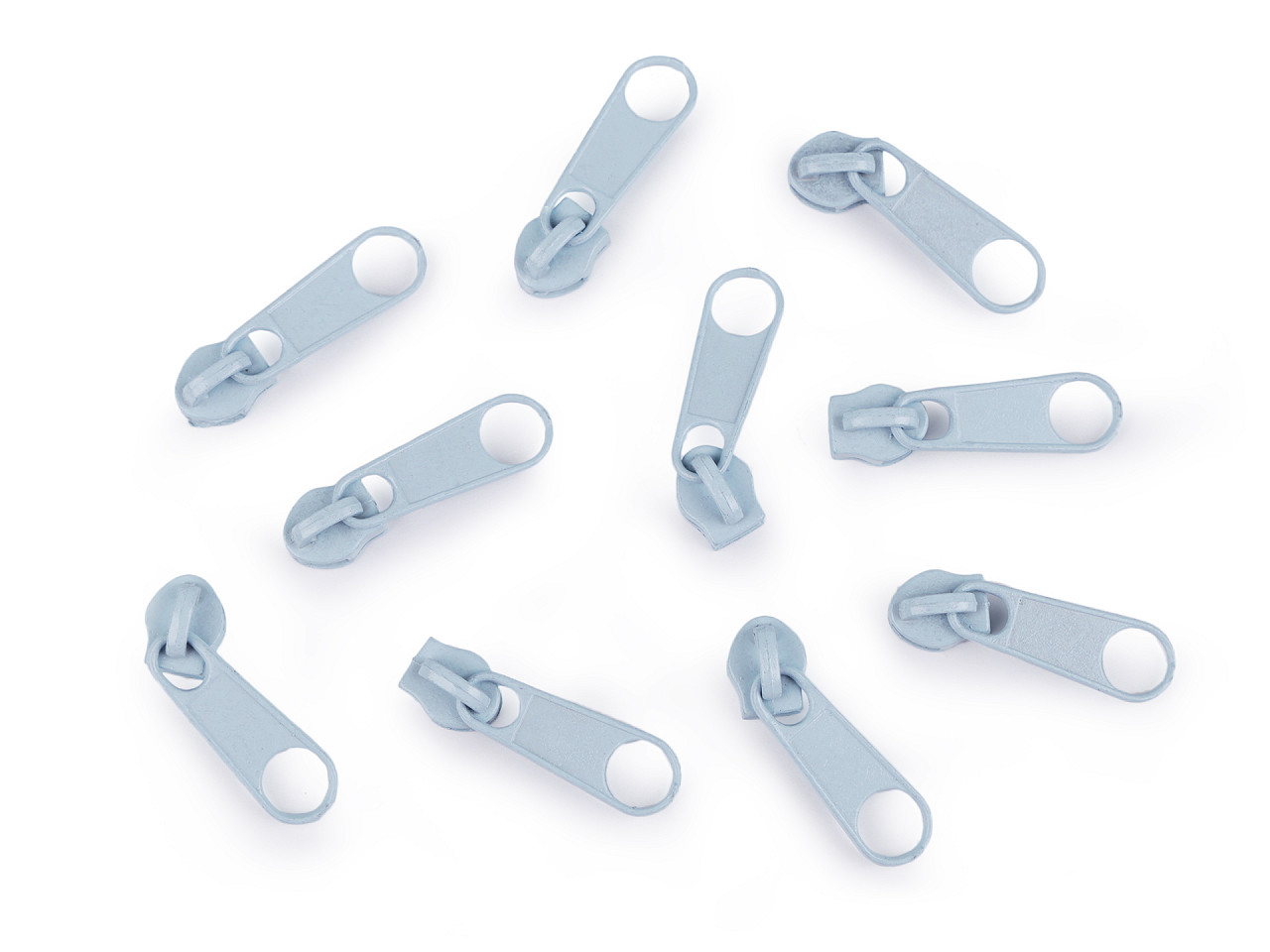 Schieber für spiralreißverschlüsse nr. 3 für pol-meterware - Nickel (10 Stücke)