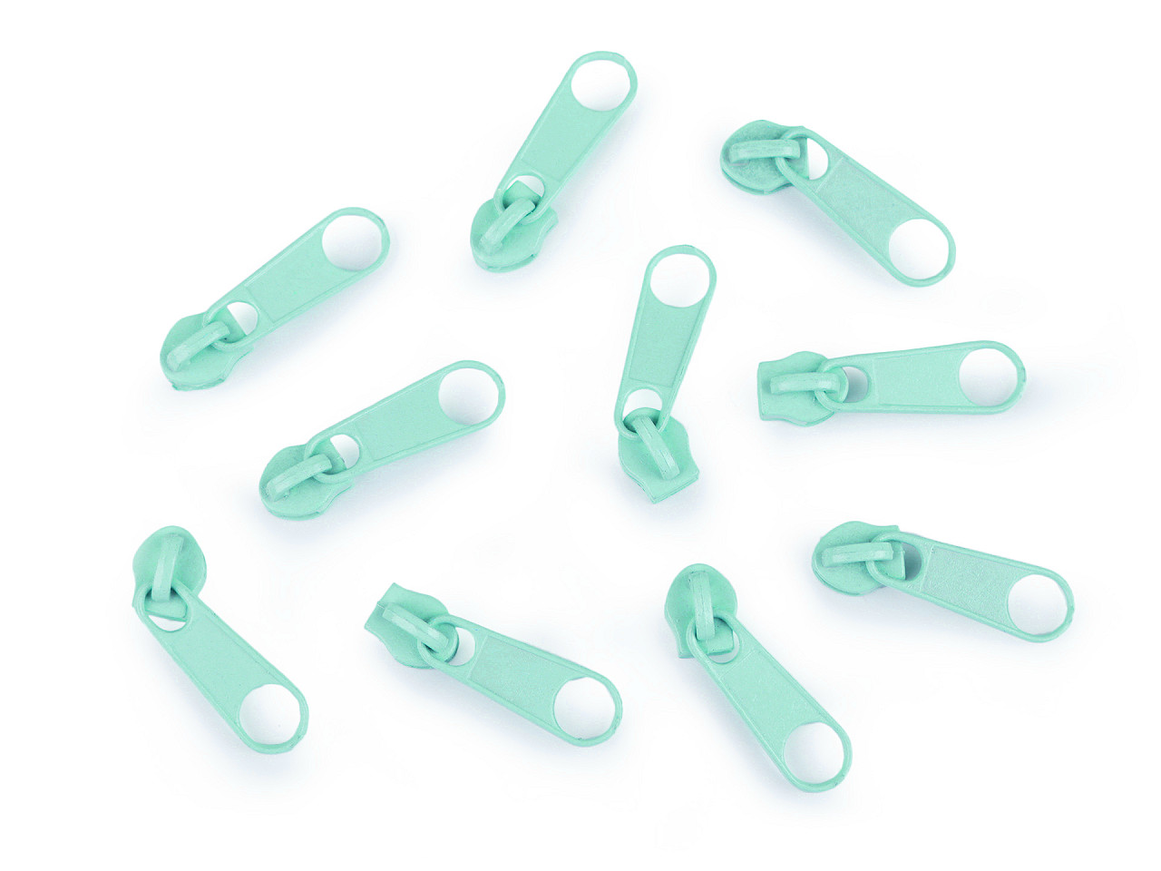 Schieber für spiralreißverschlüsse nr. 3 für pol-meterware - Nickel (10 Stücke)