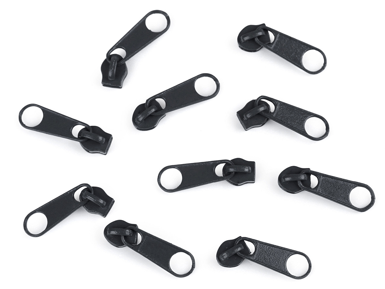 Schieber für spiralreißverschlüsse nr. 3 für pol-meterware - Nickel (10 Stücke)