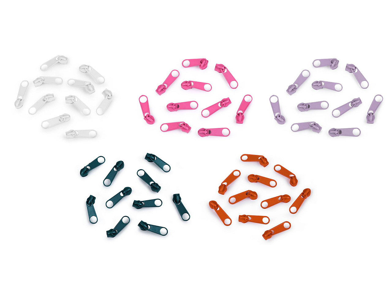 Schieber für spiralreißverschlüsse nr. 3 für pol-meterware - Nickel (10 Stücke)