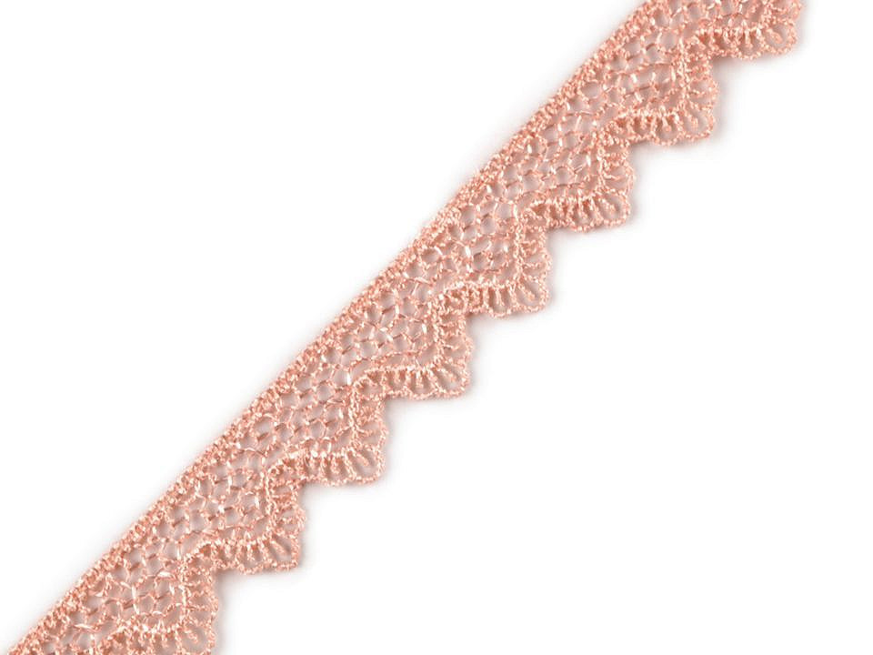 Ätzspitze breite 17mm - Schneeweiß (1 Meter)