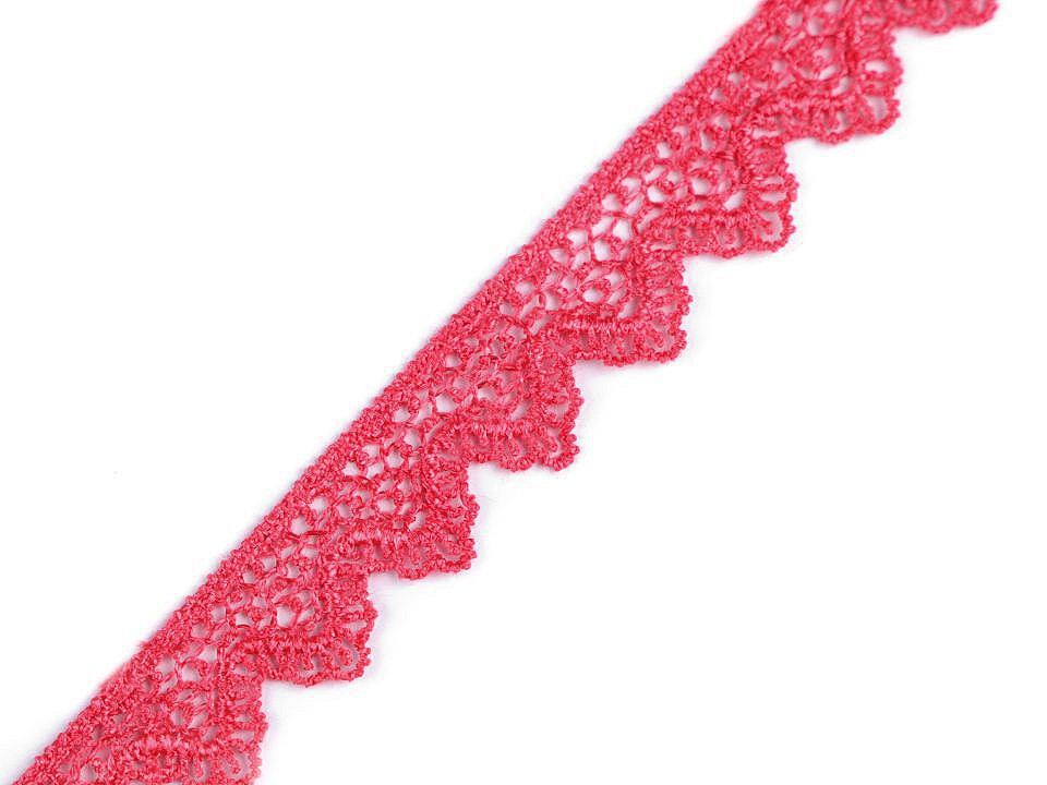 Ätzspitze breite 17mm - Schneeweiß (1 Meter)