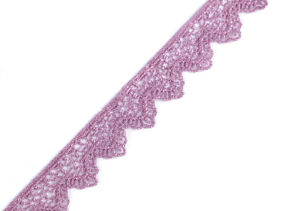 Ätzspitze breite 17mm - Schneeweiß (1 Meter)