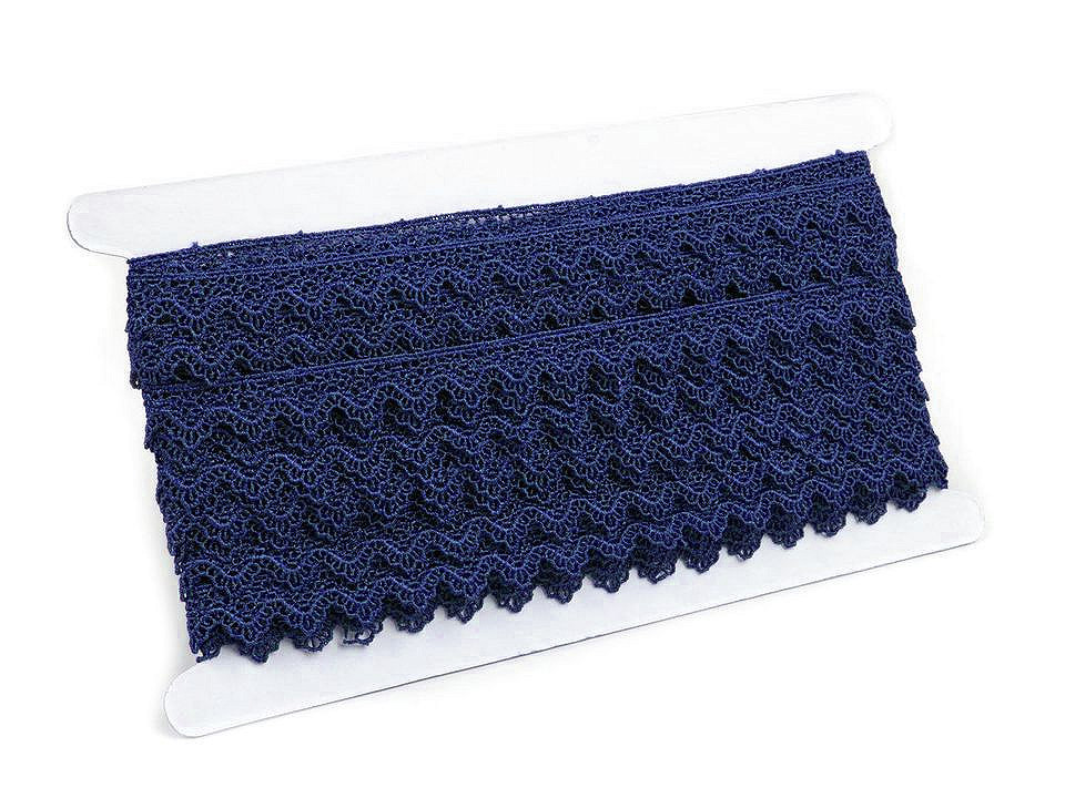 Ätzspitze breite 17mm - Schneeweiß (1 Meter)