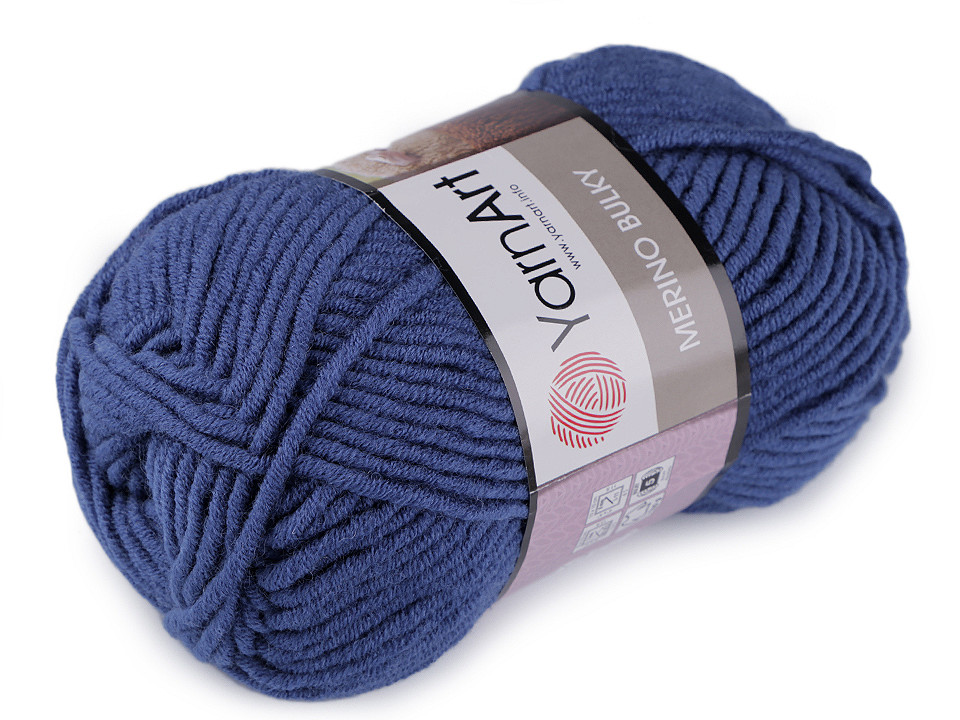 Strickgarn merino bulky 100 g - Grau hematit (1 Stück)
