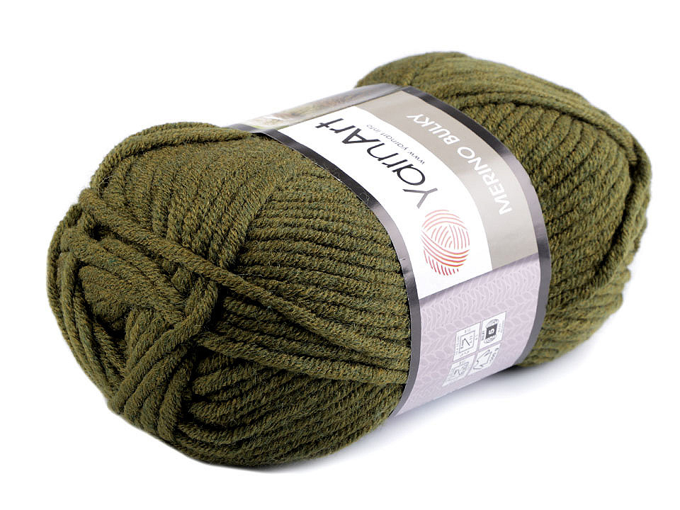 Strickgarn merino bulky 100 g - Grau hematit (1 Stück)