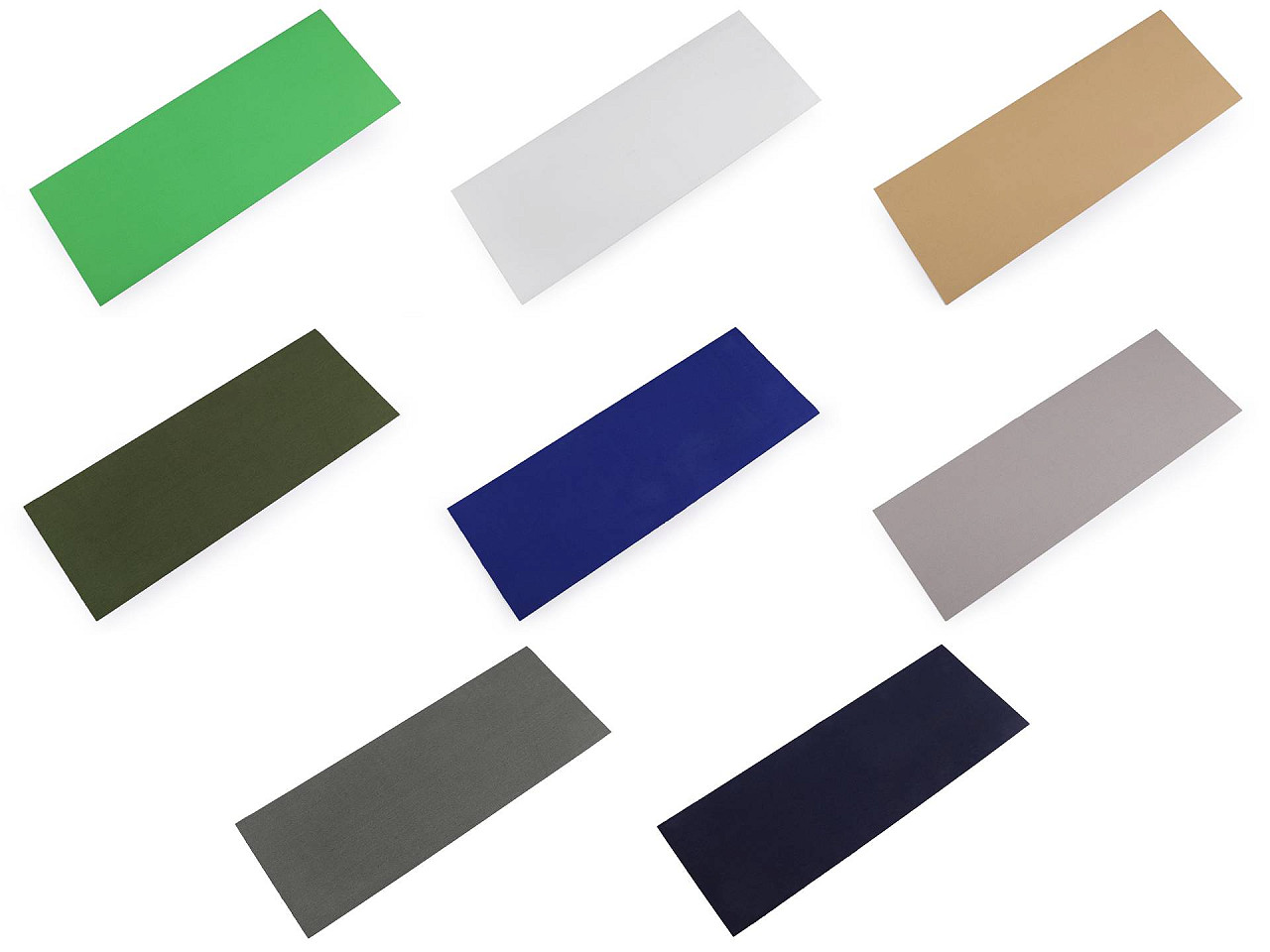 Bügelflicken stoff 17x45 cm - Grün (1 Stück)