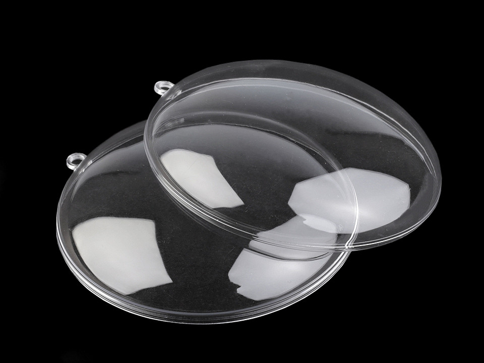 Acryl medaillon ø7 cm teilbar - Transparent (5 Stücke)