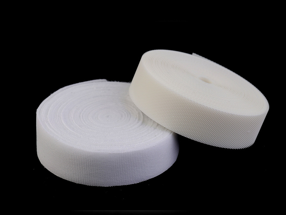 Klettband extrudierte haken und filzband breite 20 mm - Schwarz (5 Meter)