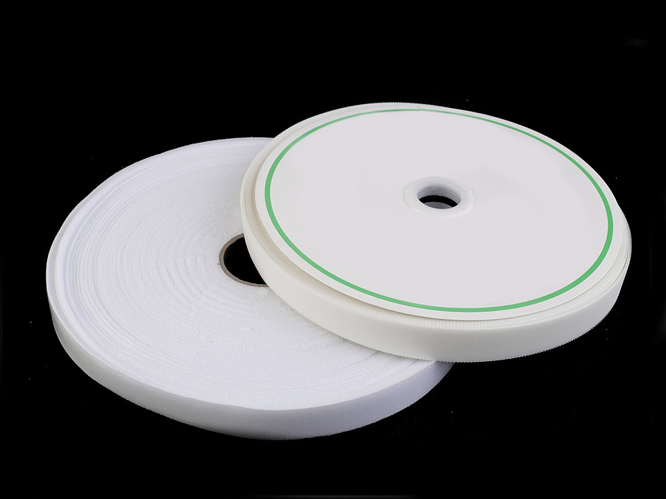 Klettband extrudierte haken und filzband breite 20 mm - Schwarz (5 Meter)