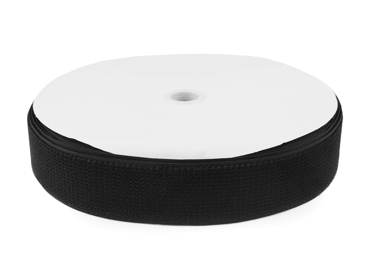 Klettverschluss mit haken und schlaufen auf derselben seite, breite 50 mm - Weiß (1 Meter)