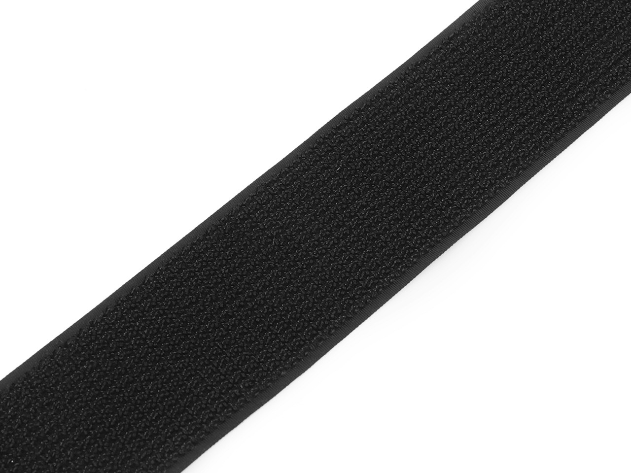 Klettverschluss mit haken und schlaufen auf derselben seite, breite 50 mm - Weiß (1 Meter)