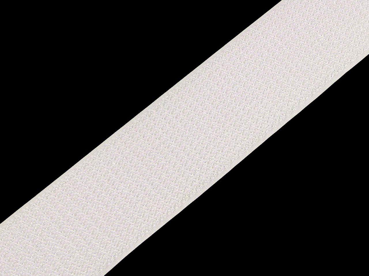 Klettverschluss mit haken und schlaufen auf derselben seite, breite 50 mm - Weiß (1 Meter)