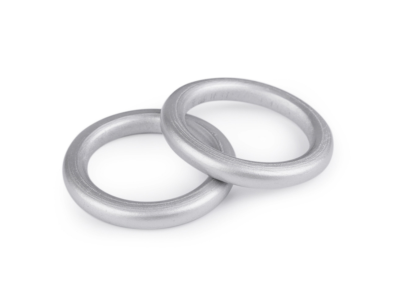 Farbiger holzring außen-ø 50 mm - Silber (20 Stücke)