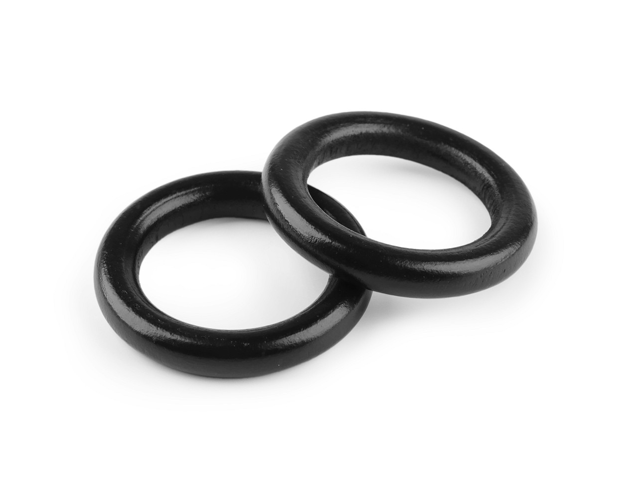 Farbiger holzring außen-ø 50 mm - Silber (20 Stücke)