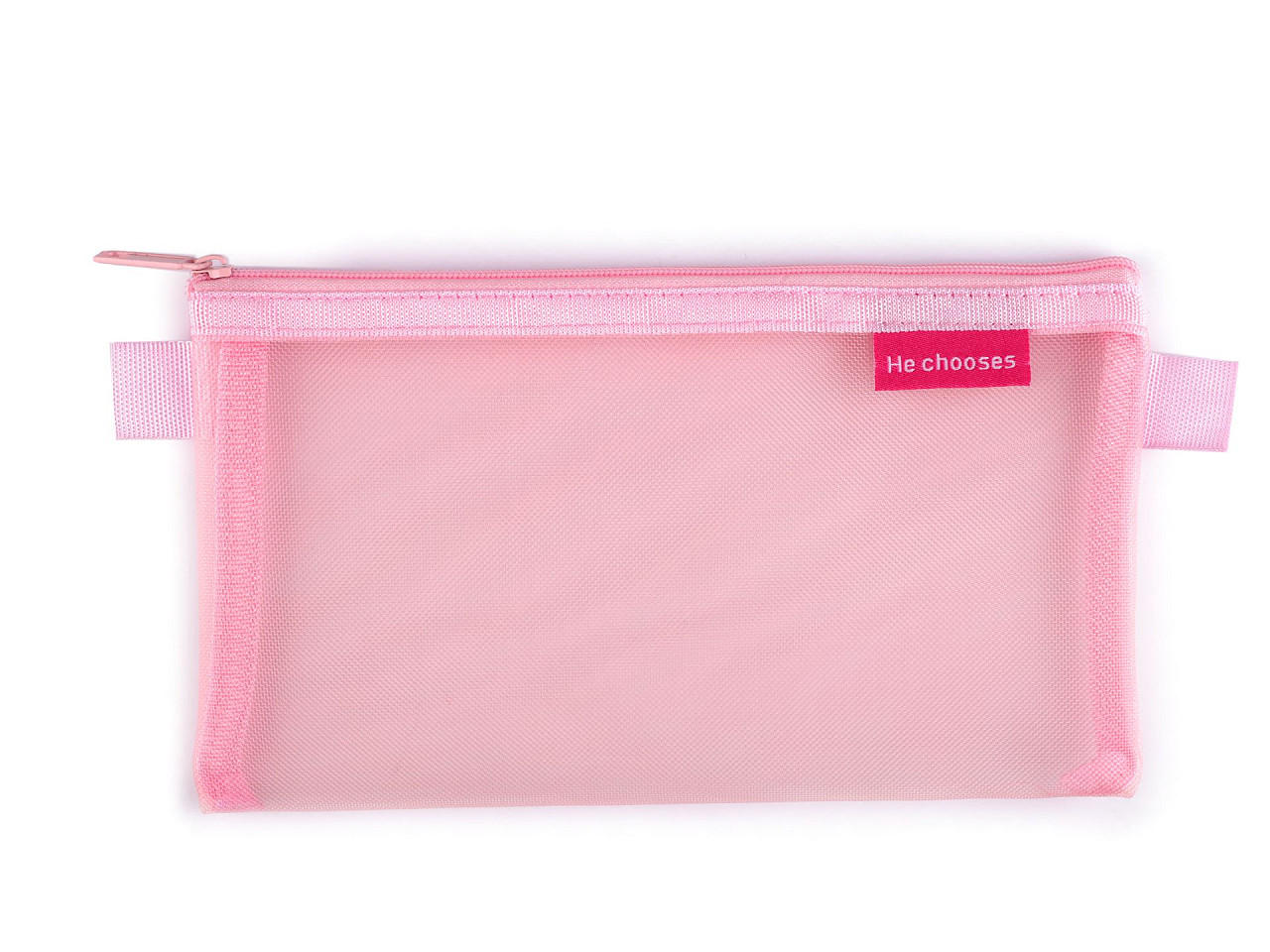 Netzetui, 20 x 12 cm - Hellrosa (1 Stück)