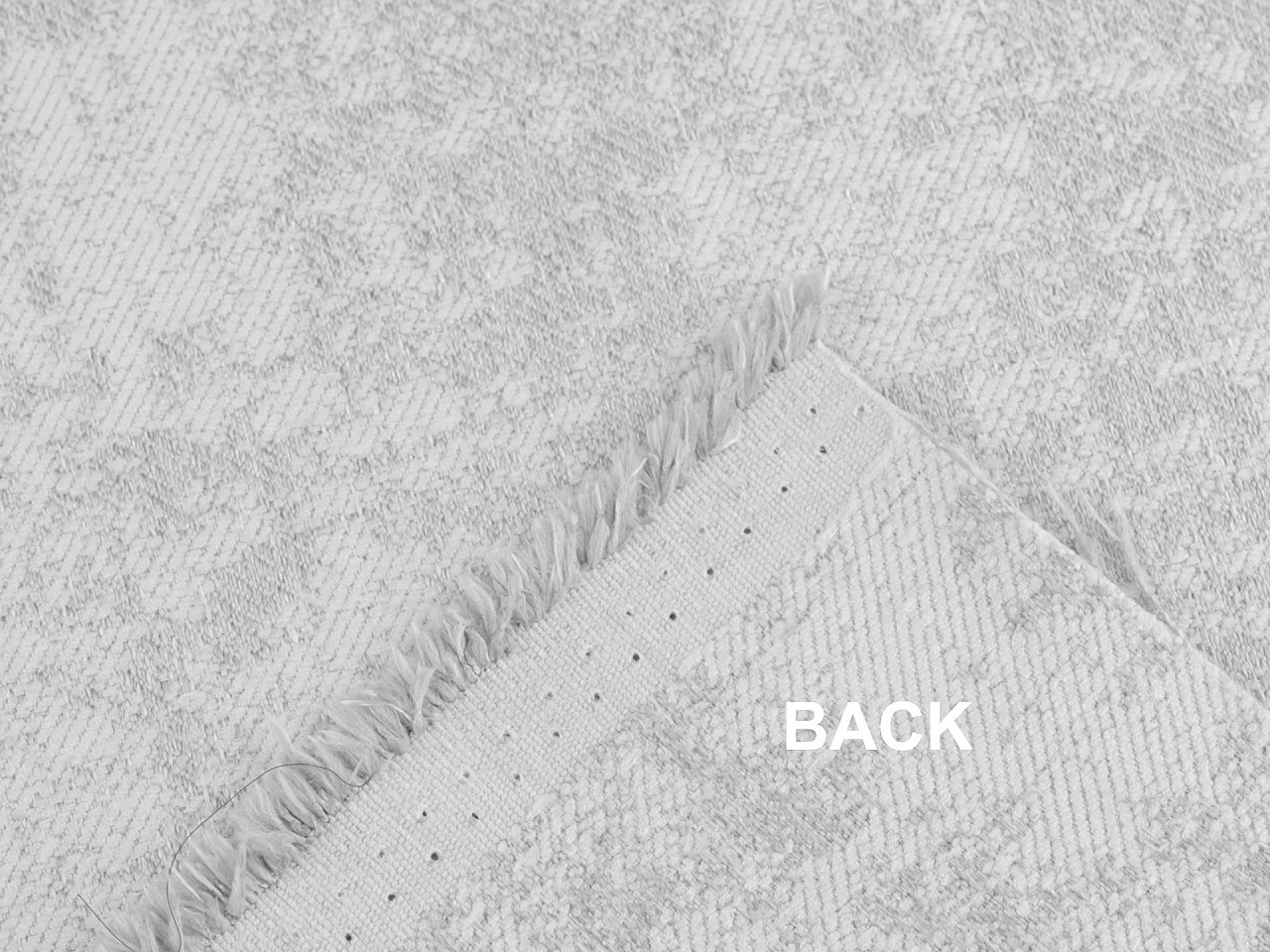 Dekorativer bezugsstoff mit chenille-struktur - Hellbeige (1 Meter)