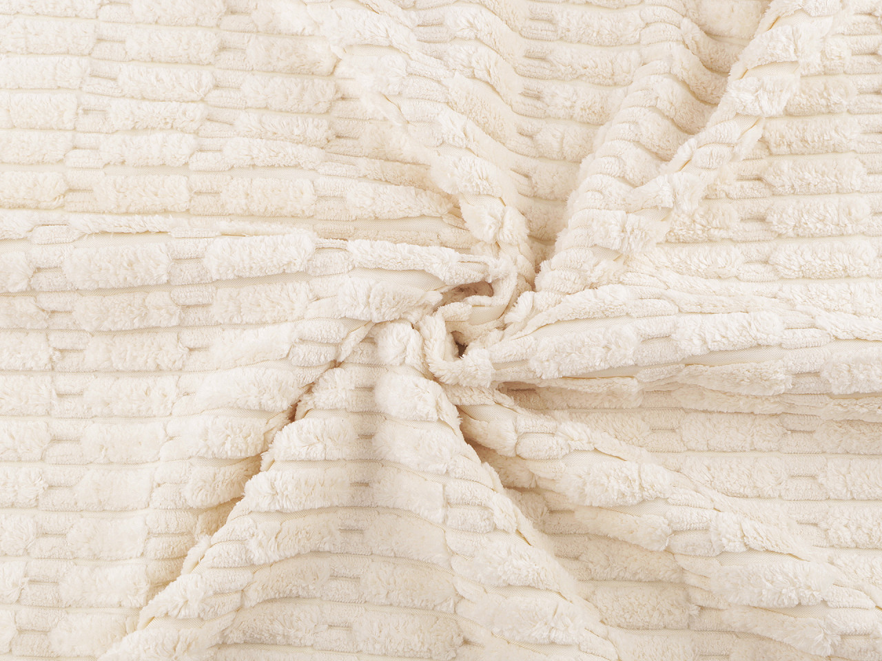 Dekostoff mit 3d-plüschstruktur - Grün (1 Meter)