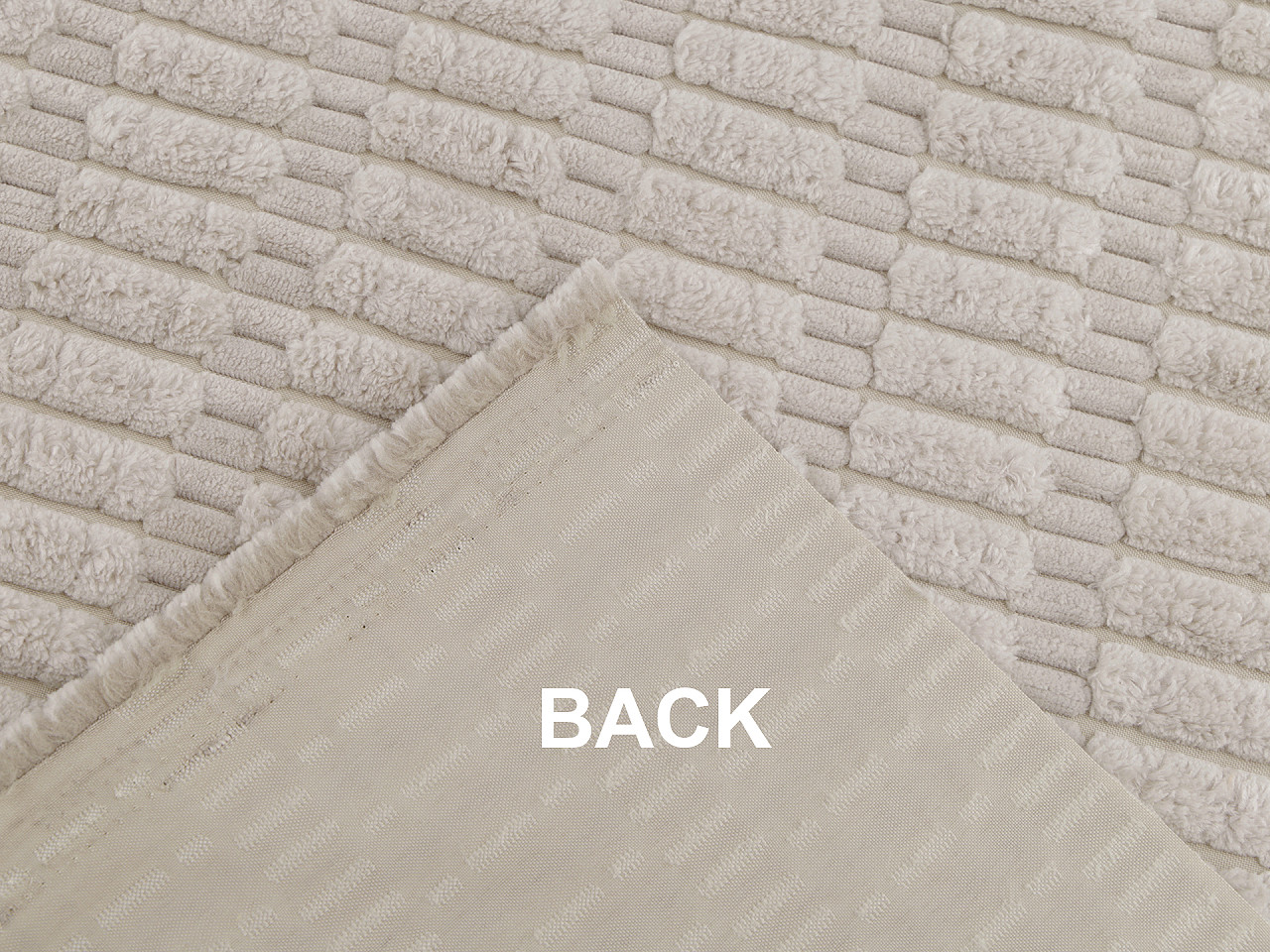 Dekostoff mit 3d-plüschstruktur - Grün (1 Meter)