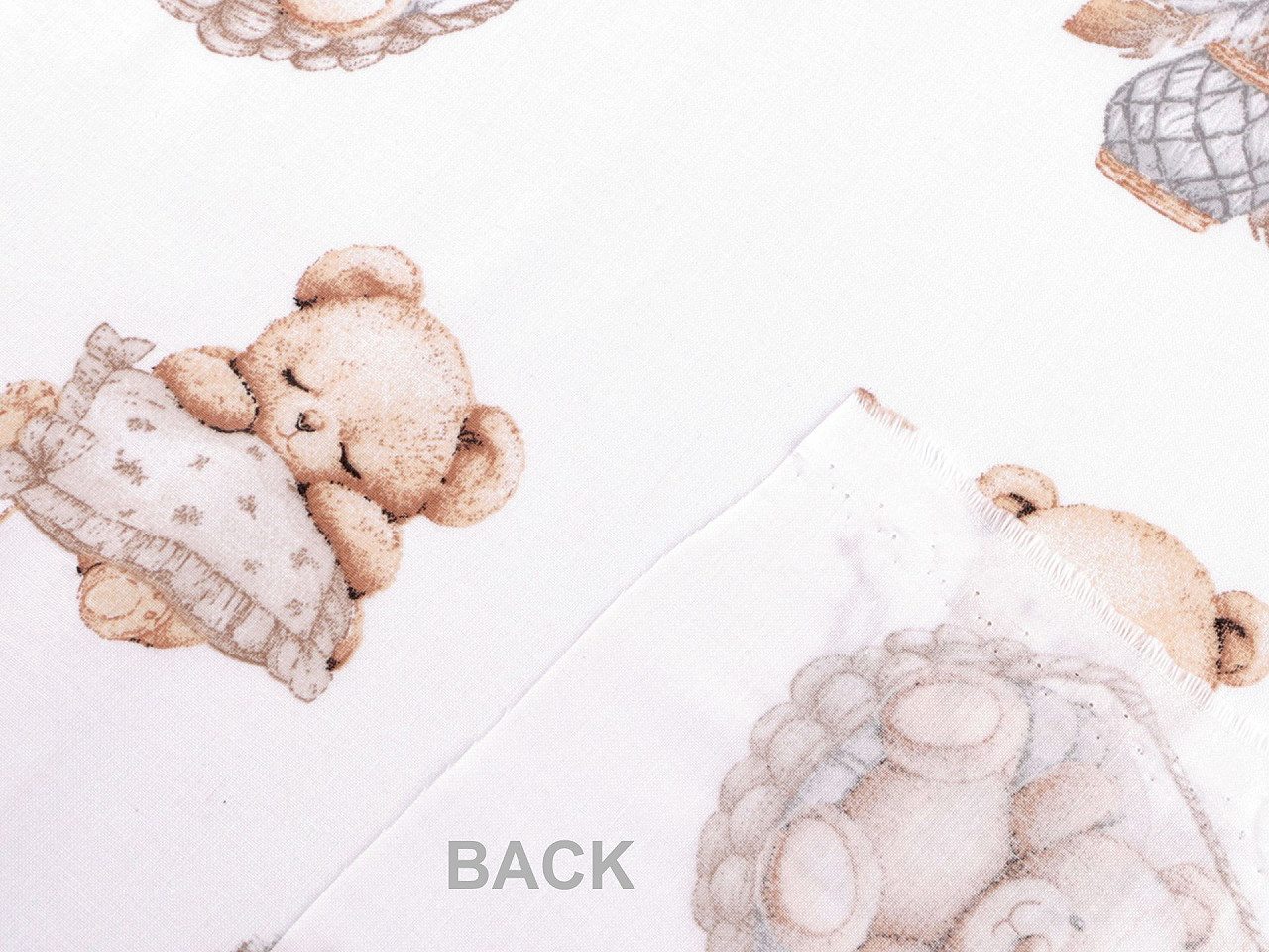 Baumwollstoff/leinwand bärchen - Eisblau (1 Meter)