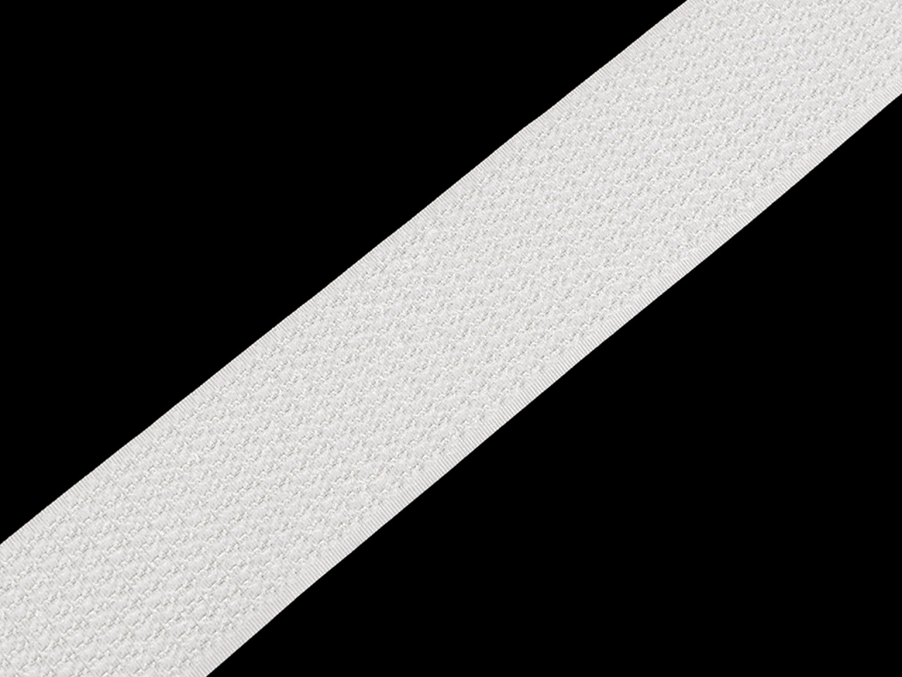 Klettverschluss mit haken und schlaufen auf derselben seite, breite 38 mm - Schwarz (1 Meter)